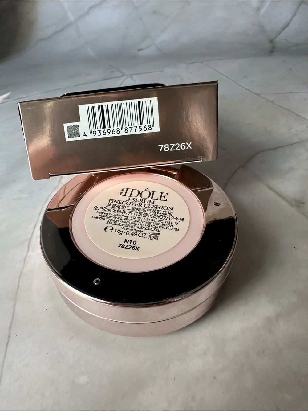 Lancome Skin Idole 3 Serum Finecover Cushion N10 Foundation 14g Asia Exclusive